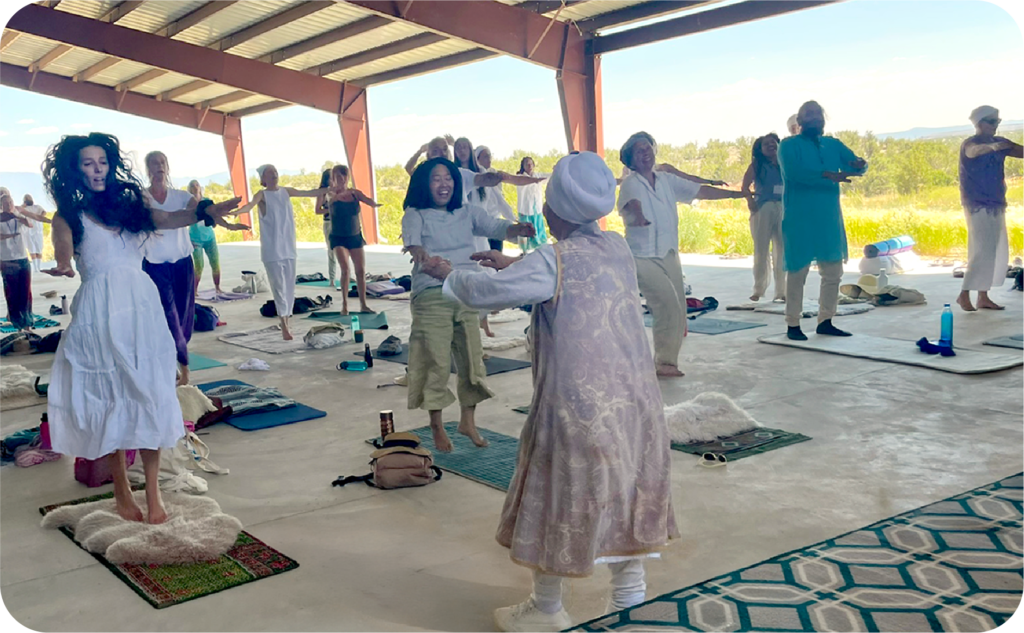 Mukta Khalsa Teaching Yoga